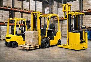 Штабелеры и ричтраки с противовесом и выдвижной мачтой