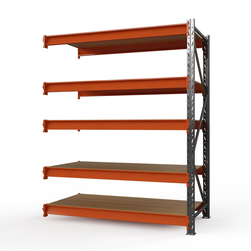 Секция приставная стеллажа металлического Оптима, 2500x1250x785 мм. Ярусы: 5 шт. фанера