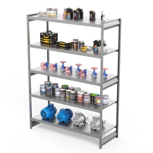 Стеллаж грузовой СГ Ультра (2500х1800х1000 мм) 5 ярусов, цинк (СГУ 2518105)