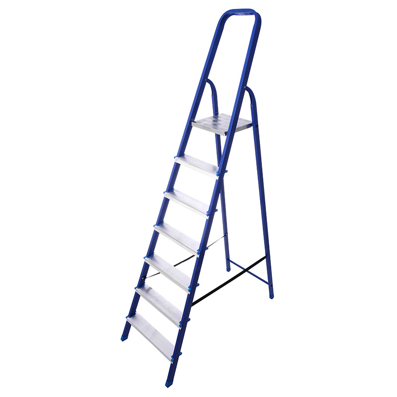 Стремянка стальная с алюминиевыми ступенями CS07 (7 ступеней)