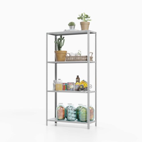 Стеллаж металлический для дома ТС Лайт, 1800x1200x500 мм. Полки: 4 шт. металл (ТС 18120540)