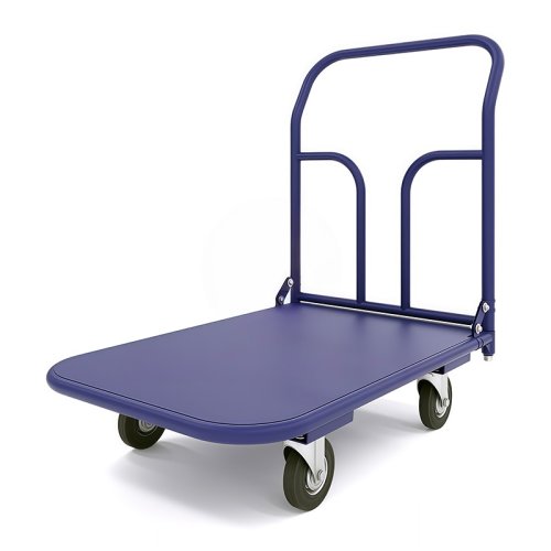 Платформенная тележка ТП 2 (г/п 550 кг, 900x600 мм, колеса черная резина 200 мм)